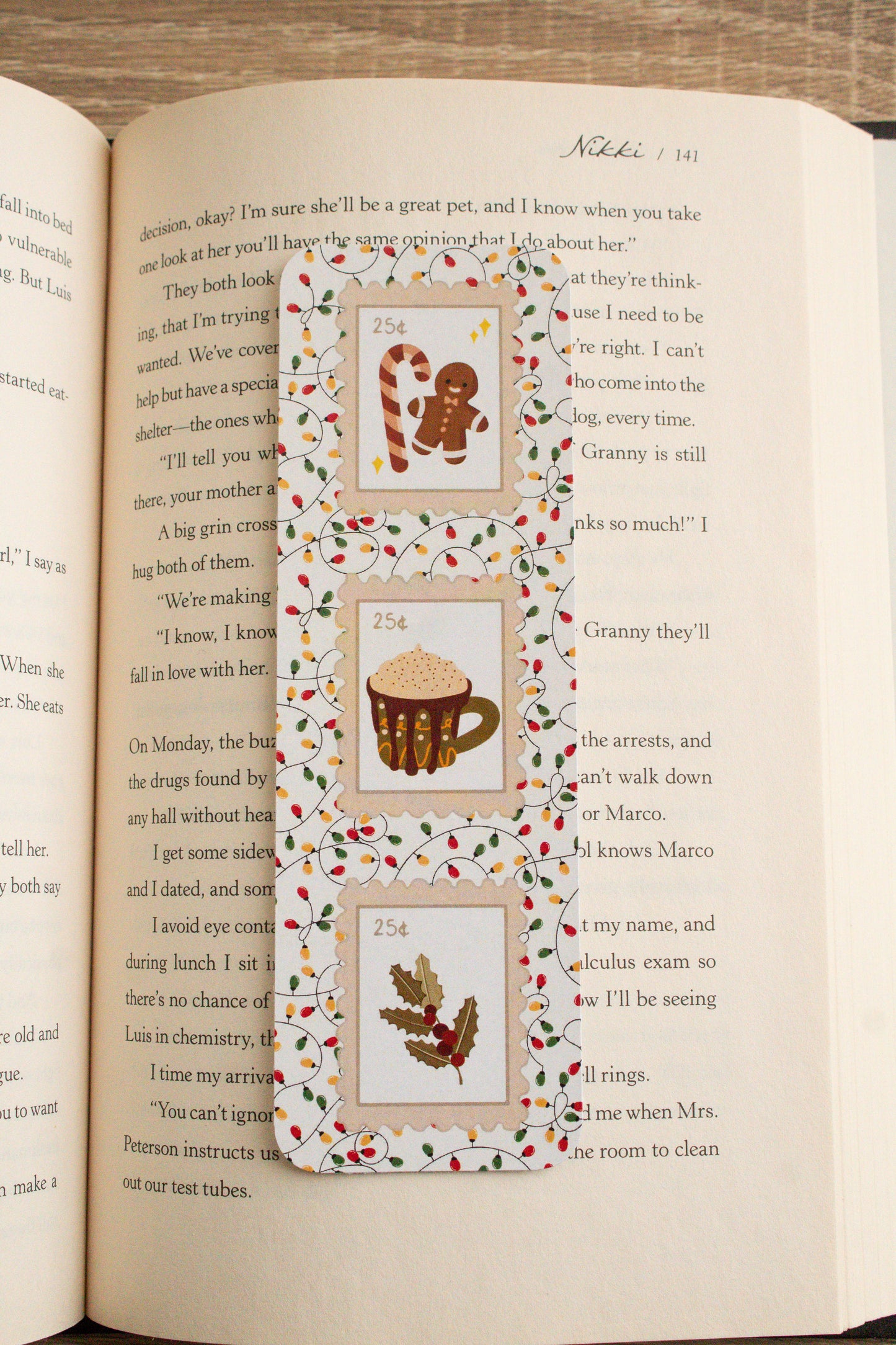 Christmas Stamp Bookmark
