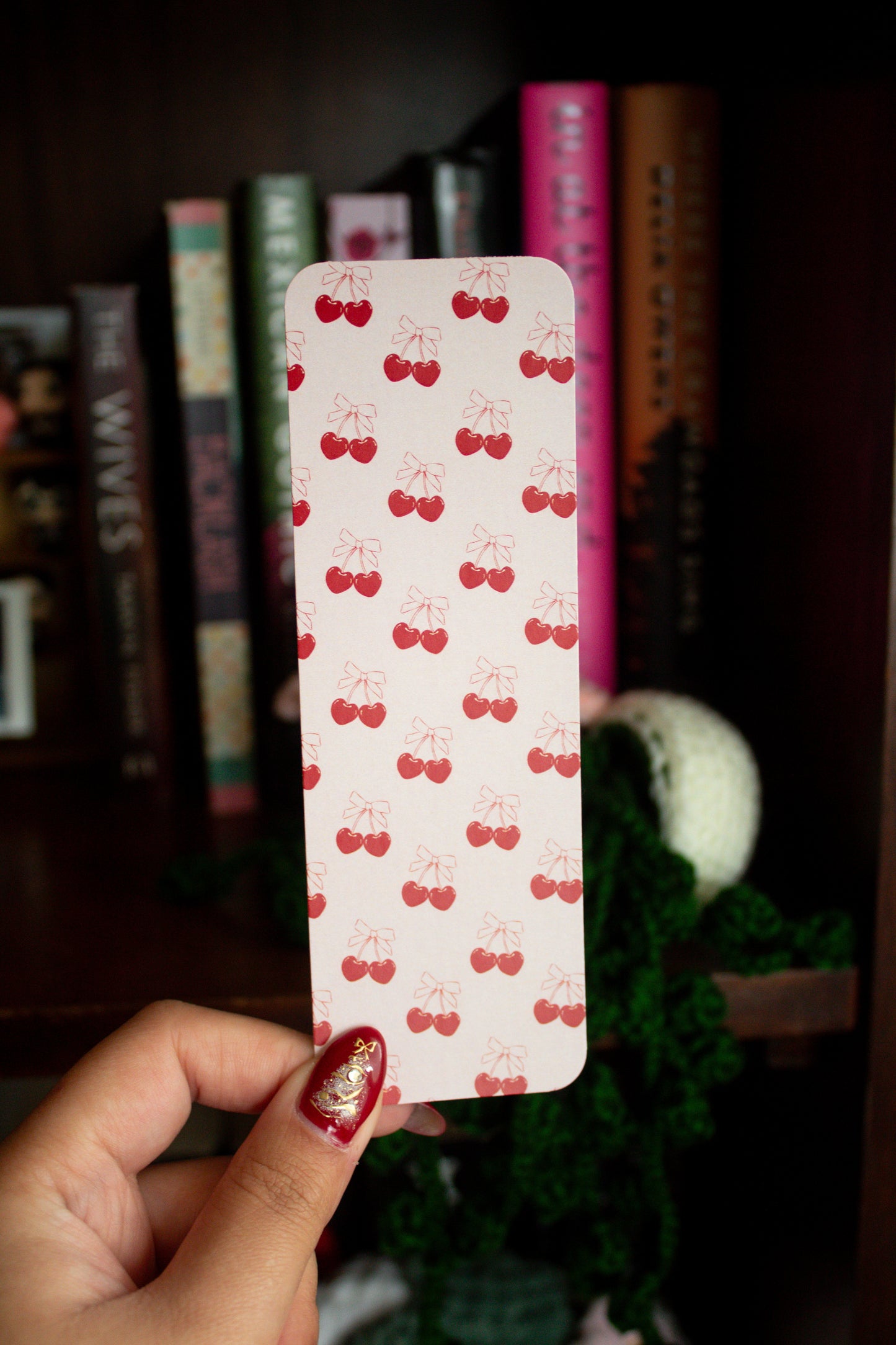 Cherry Bow Bookmark