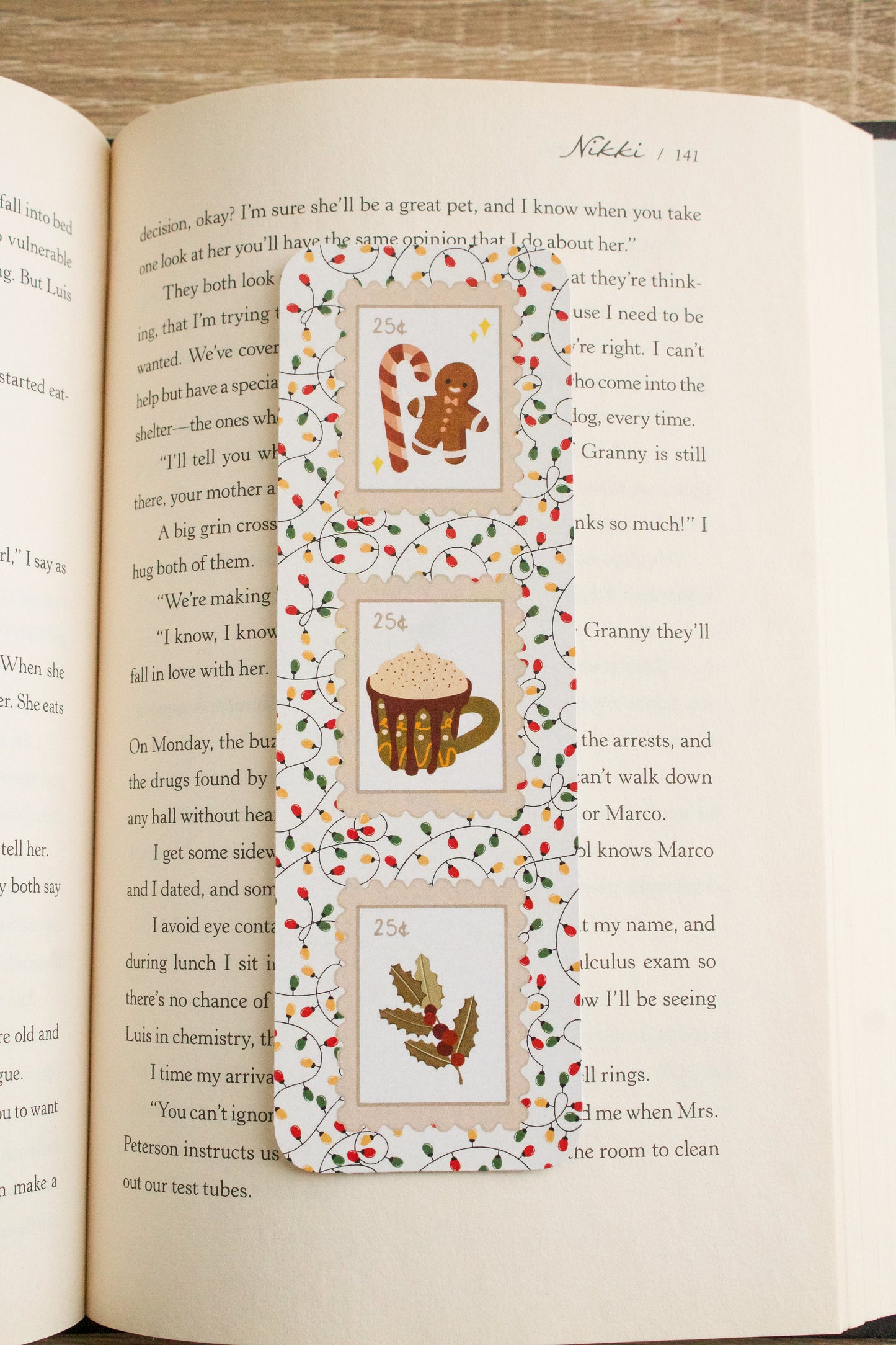 Christmas Stamp Bookmark