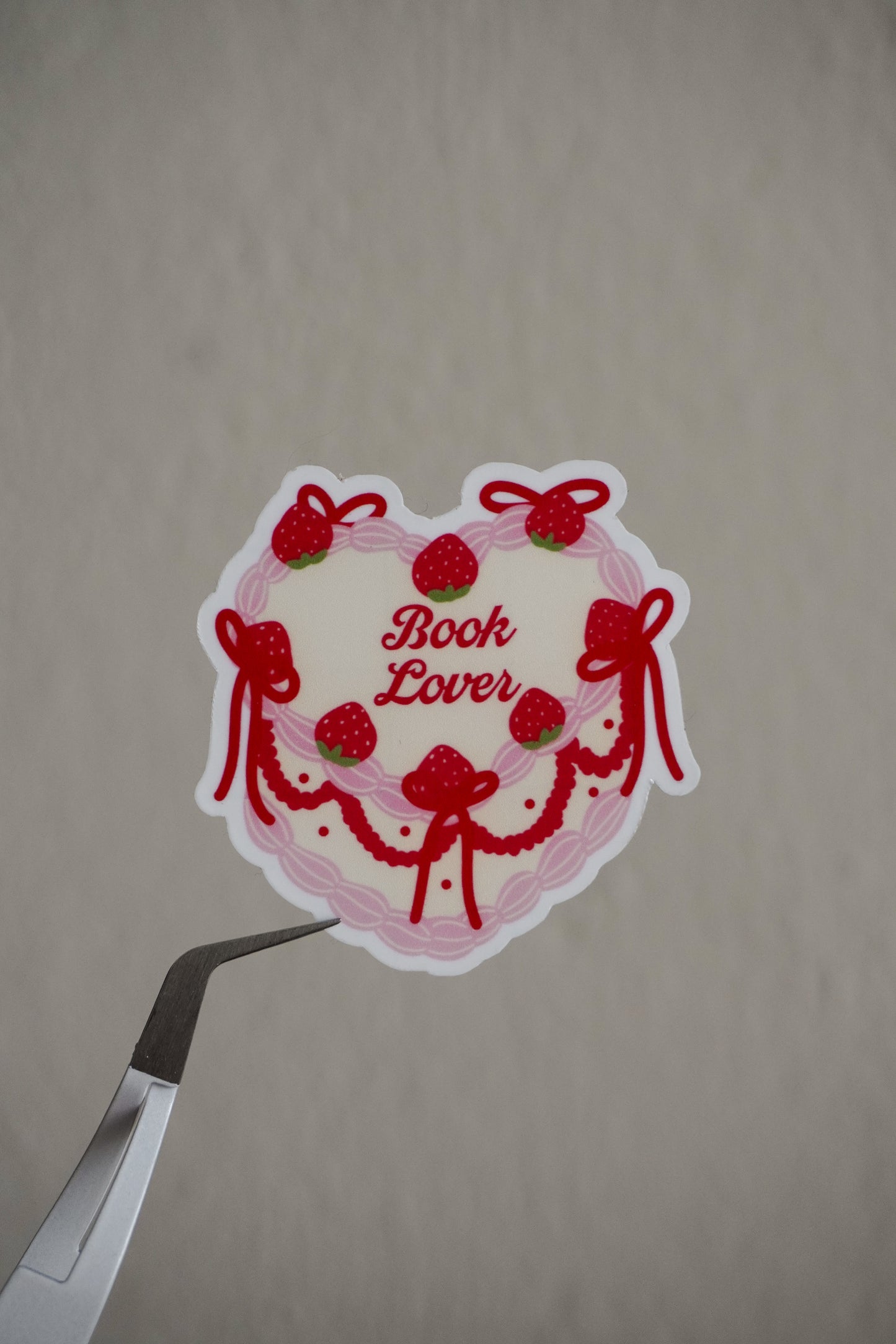 Book Lover Cake Sticker
