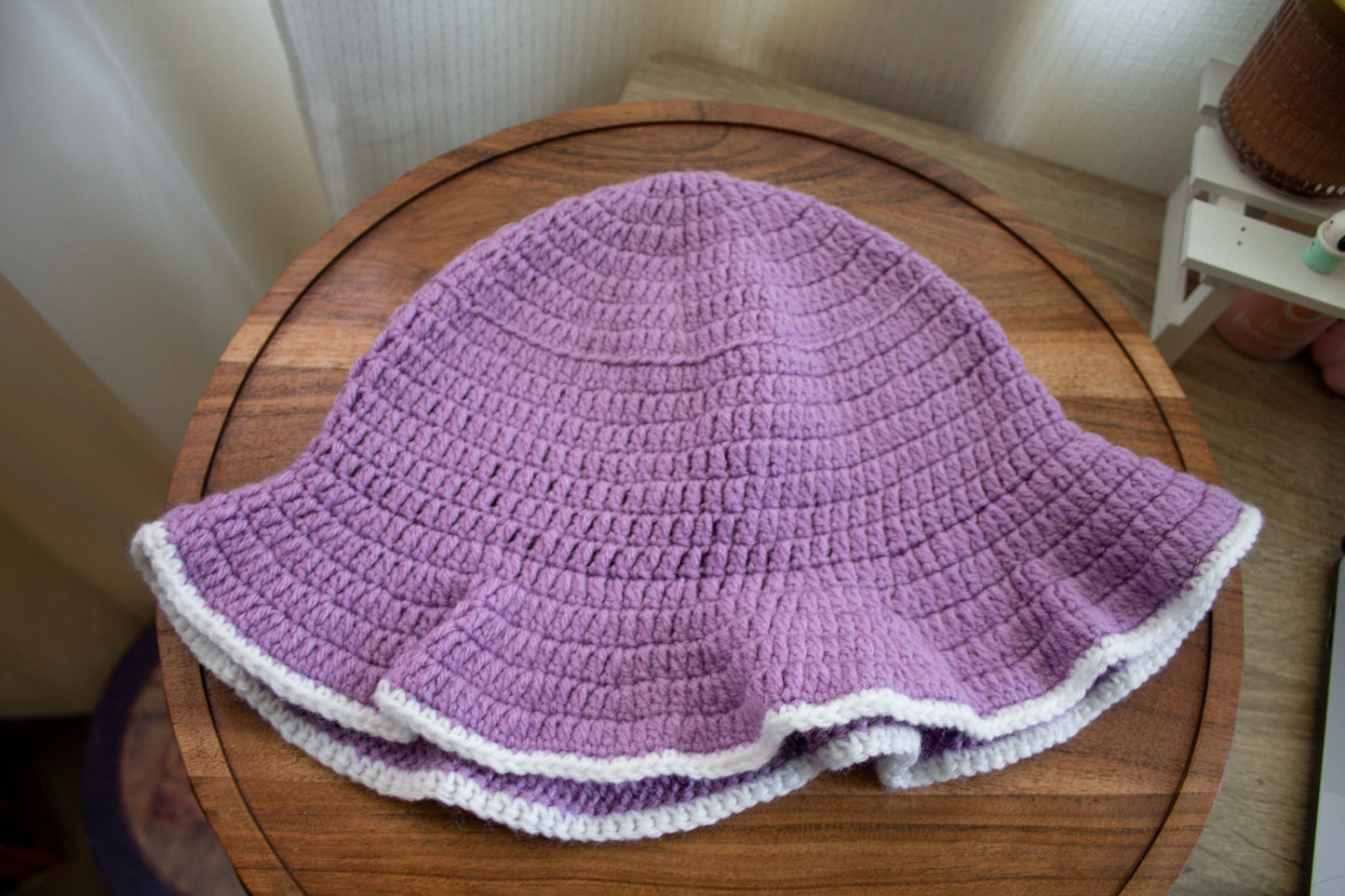 Crochet Purple Hat (Floppy Style)