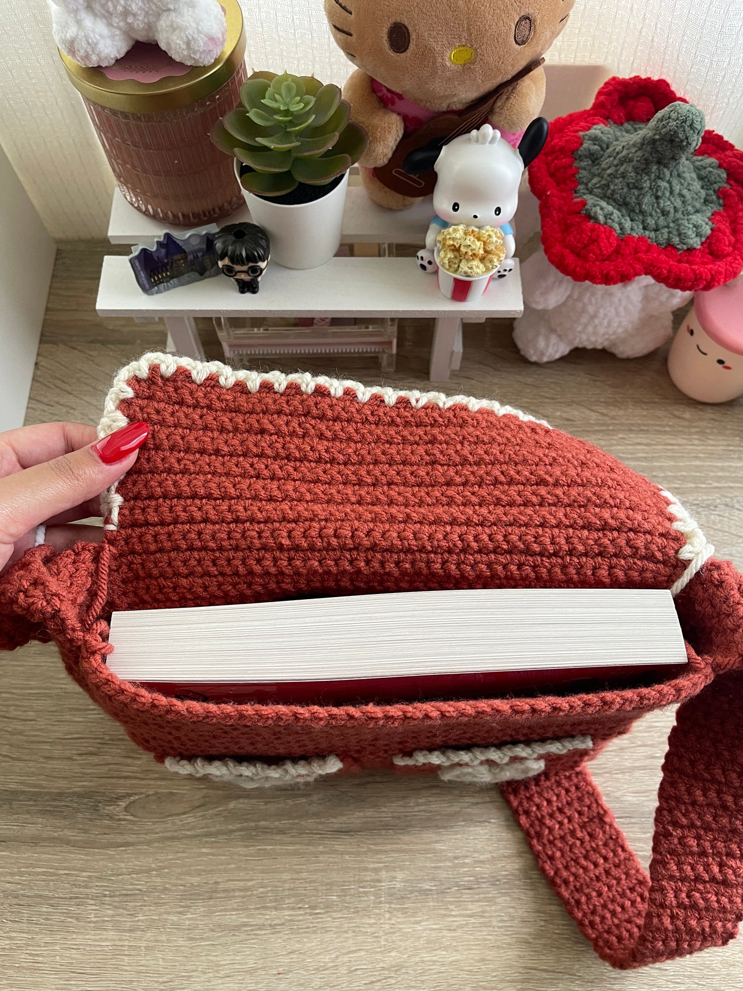 Crochet Messenger Bag