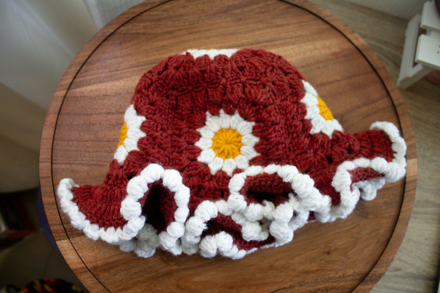 Crochet Daisy Hat