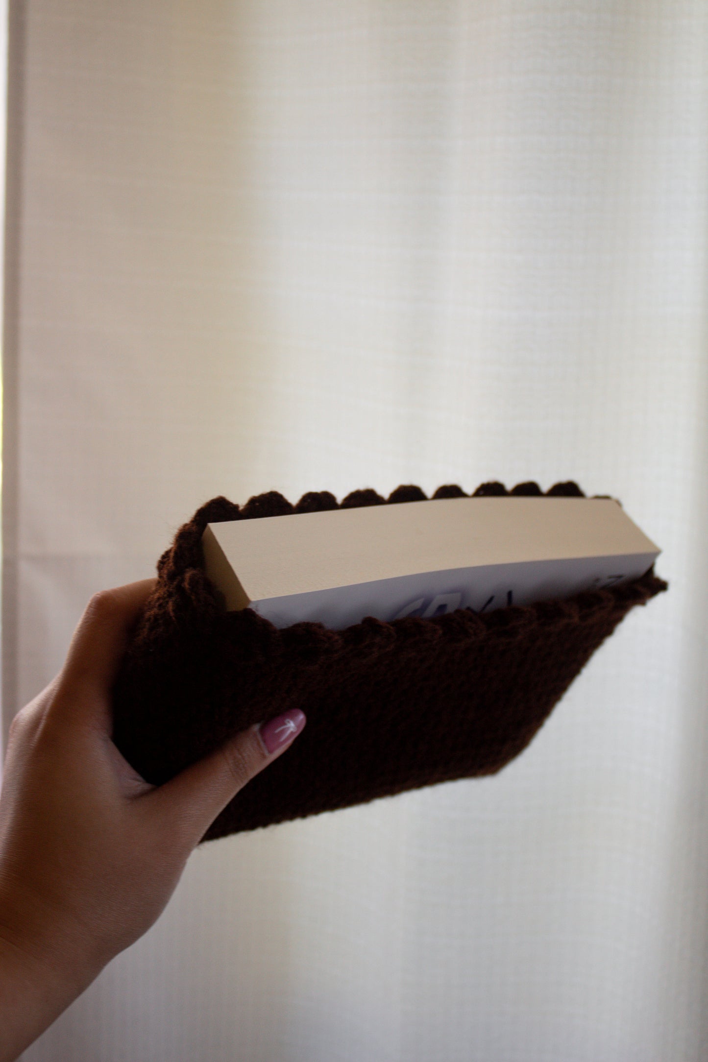 Crochet Tulip Trim Booksleeve