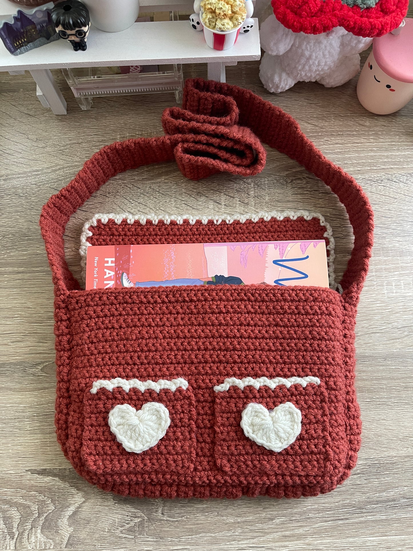 Crochet Messenger Bag