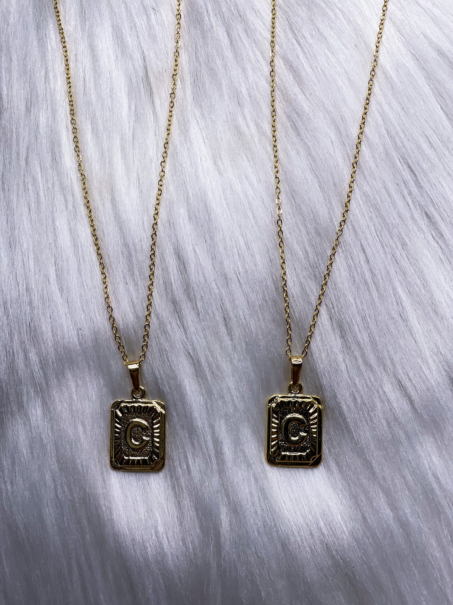 C Initial Necklace
