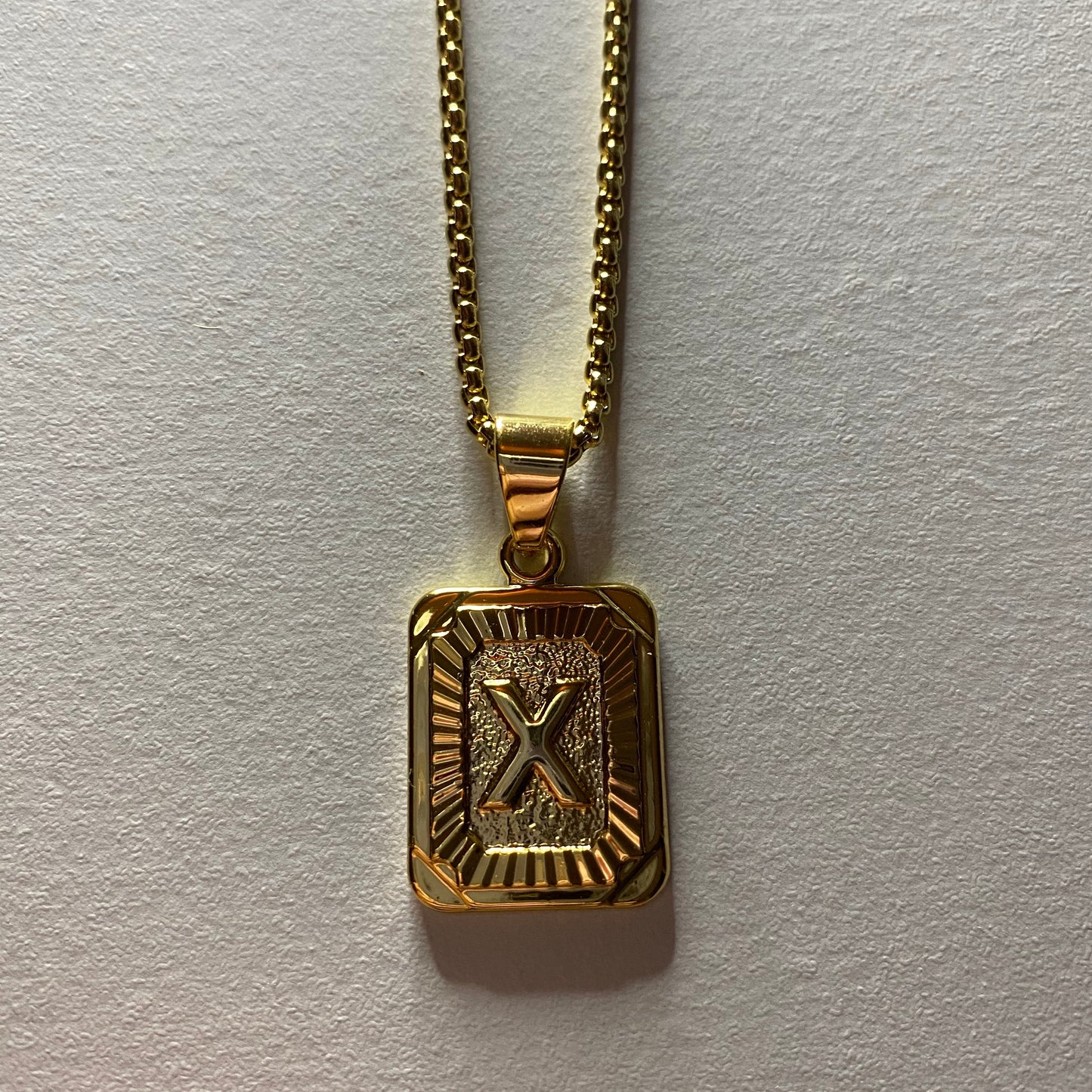 X Initial Necklace