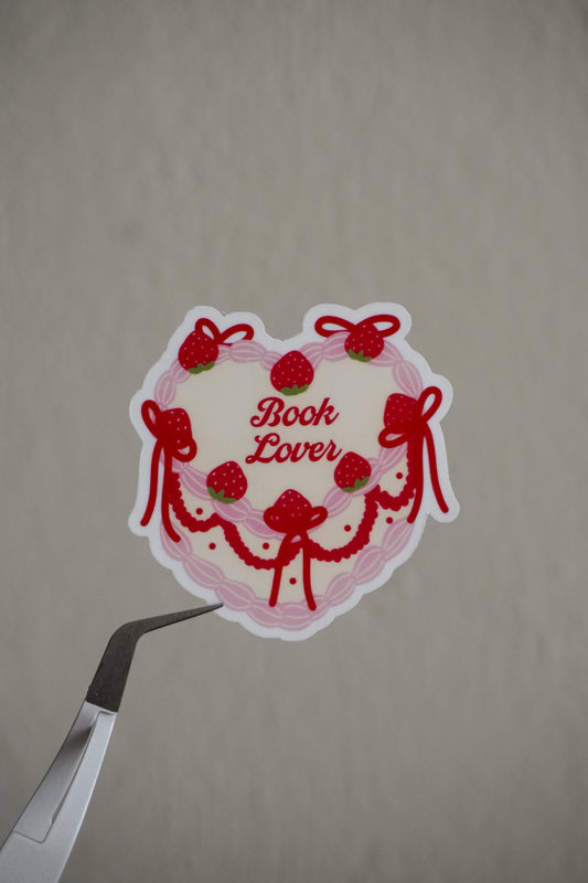 Book Lover Cake Sticker