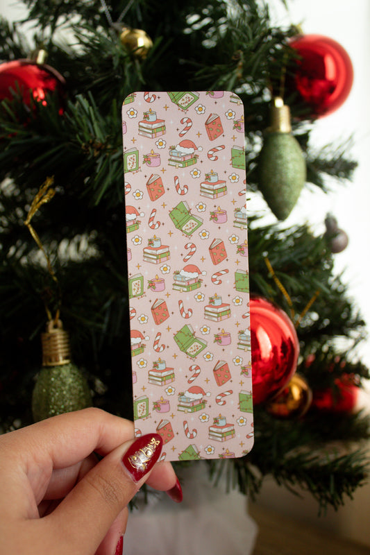 Pink Bookmas Bookmark