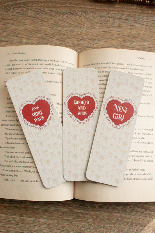 Red Coquette Bookmark