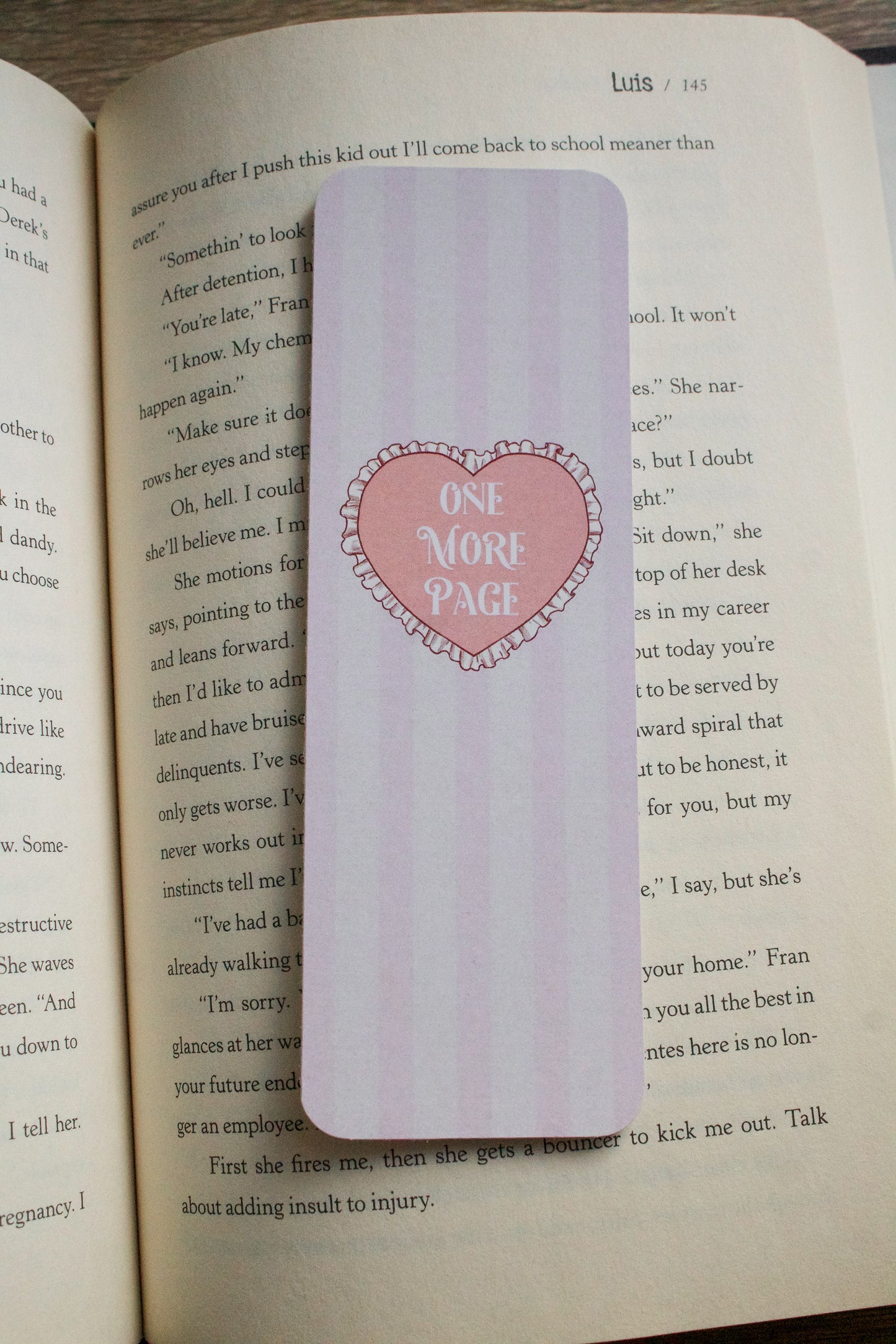 Pink Coquette Bookmark