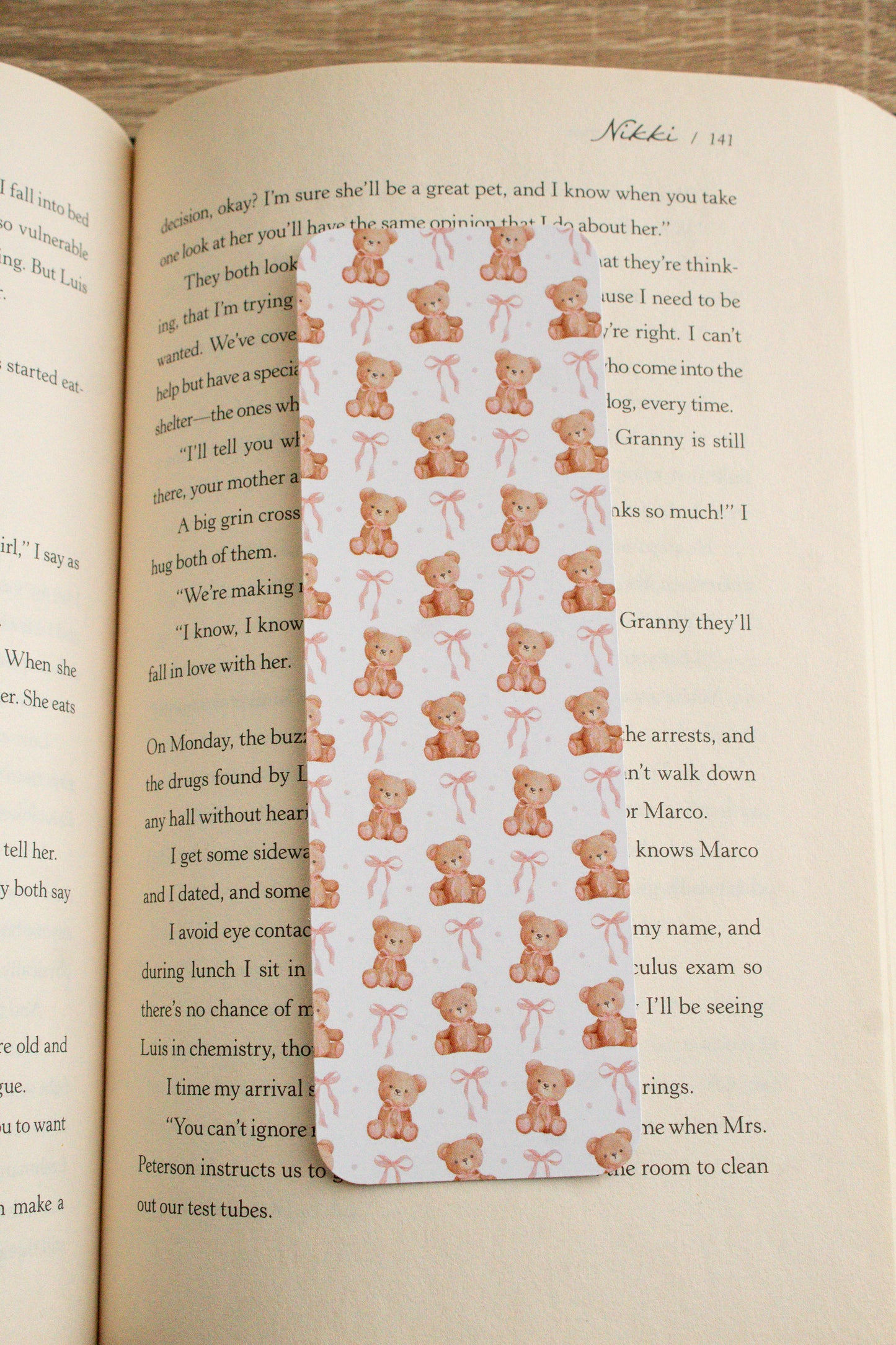 Coquette Bear Bookmark