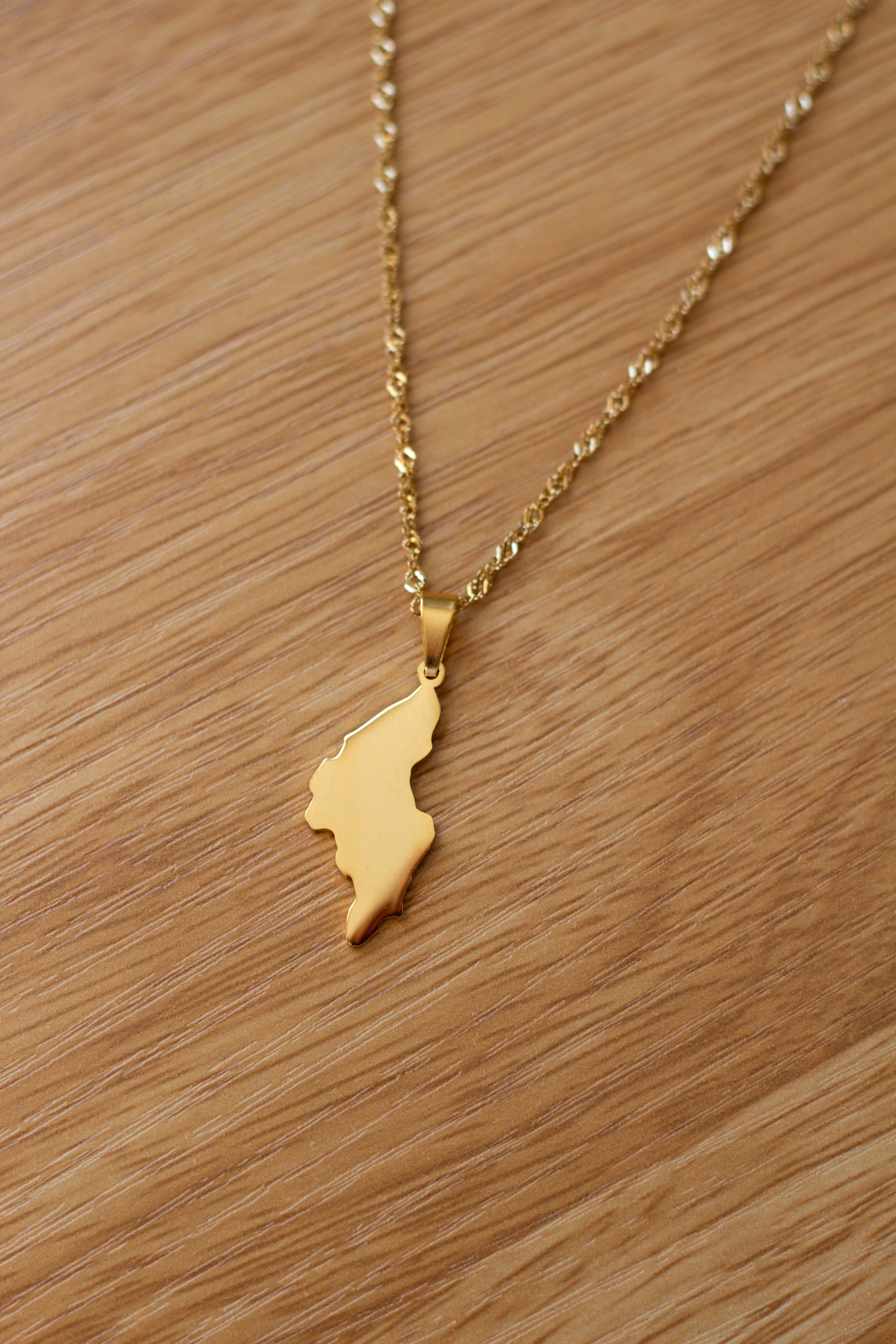 Tinian Map Pendant