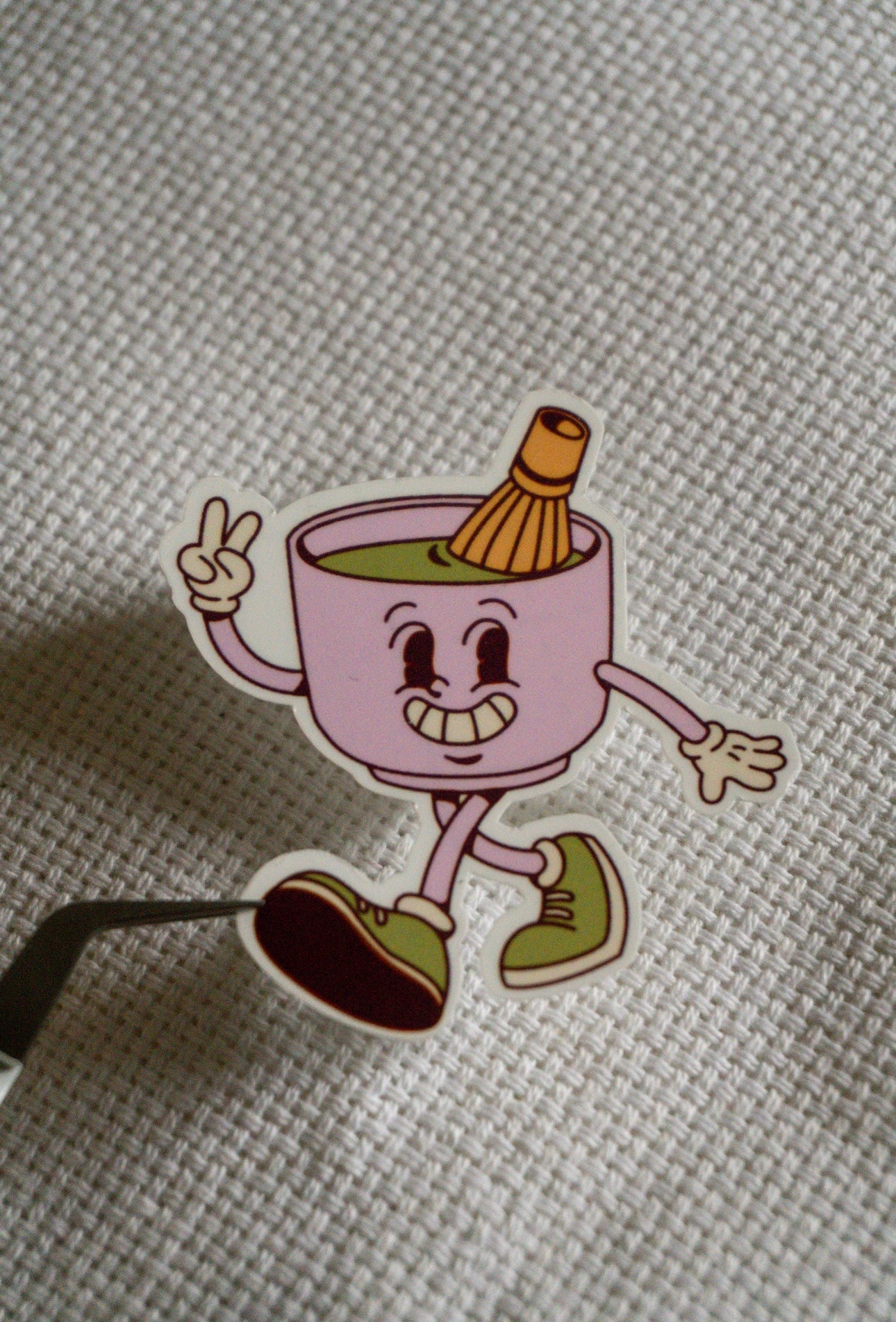 Matcha on the go Sticker