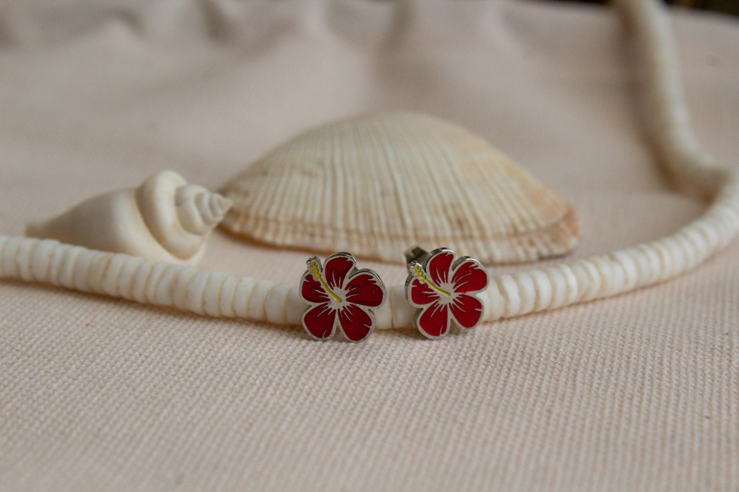 Hibiscus Earrings