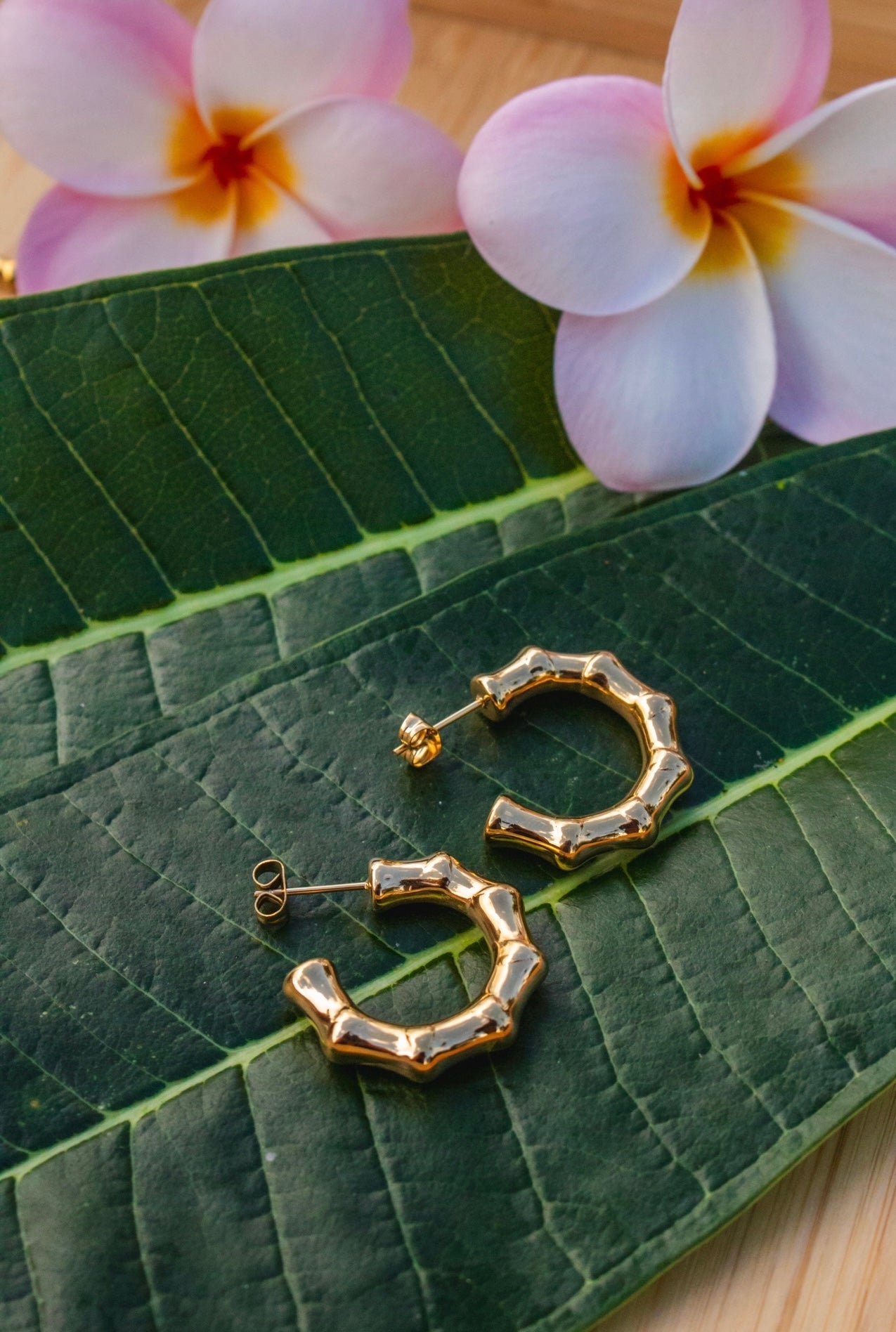 Chunky Bamboo Earrings