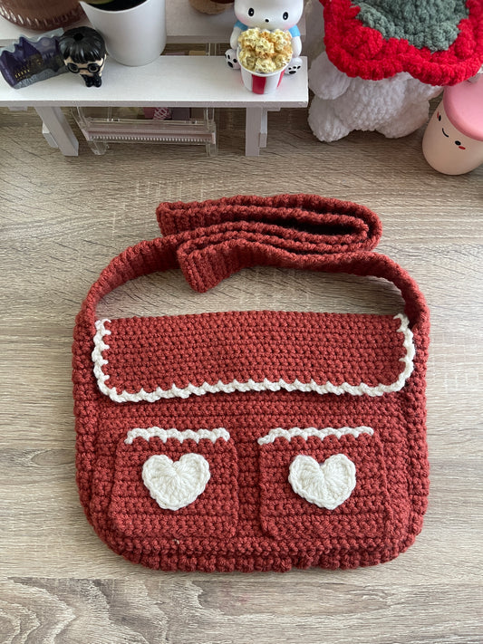 Crochet Messenger Bag