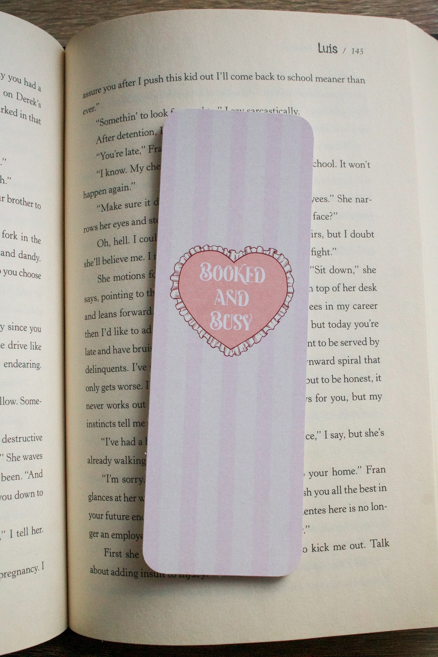 Pink Coquette Bookmark