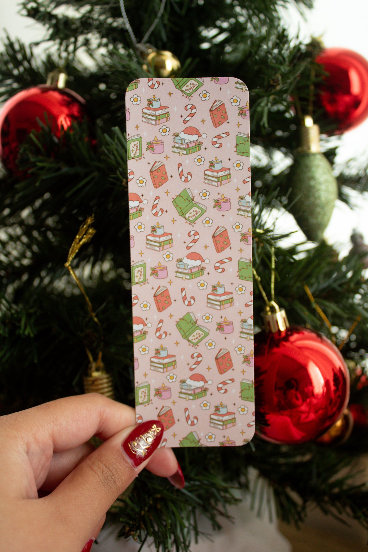 Pink Bookmas Bookmark