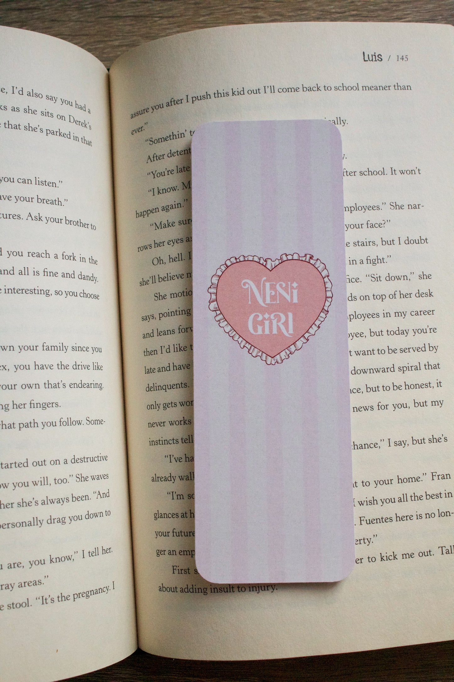 Pink Coquette Bookmark