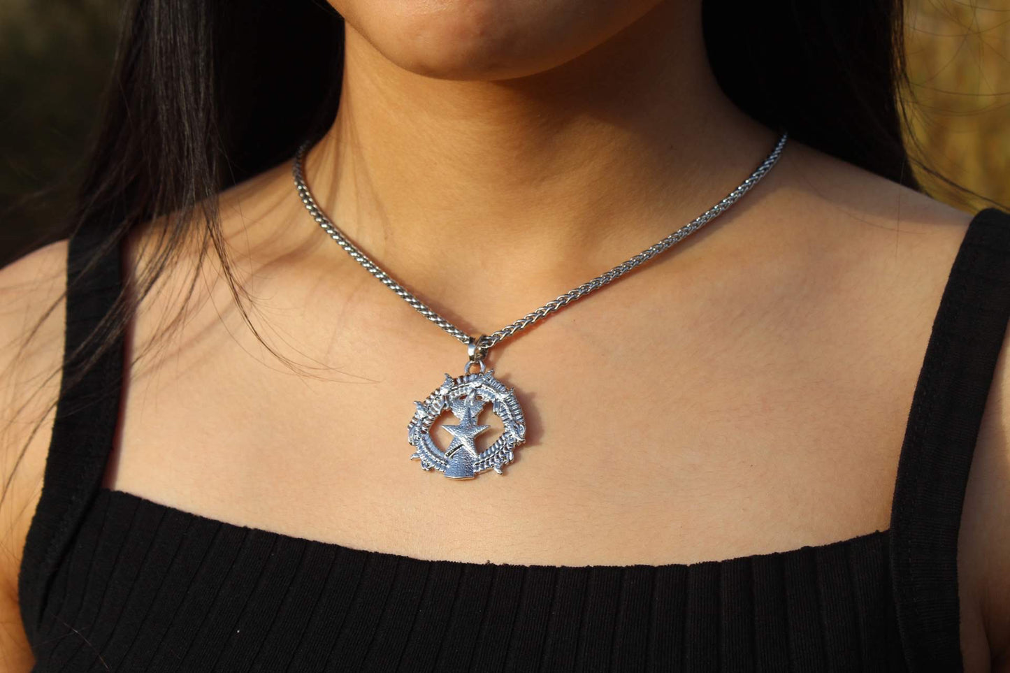 Silver cnmi Necklace