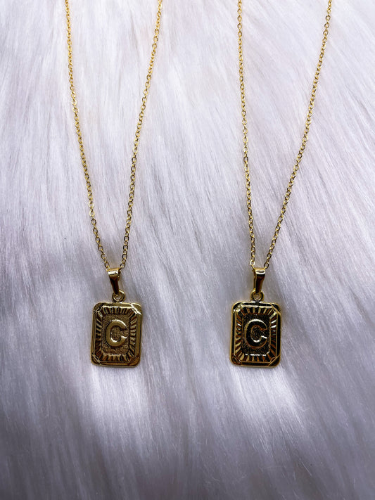 C Initial Necklace