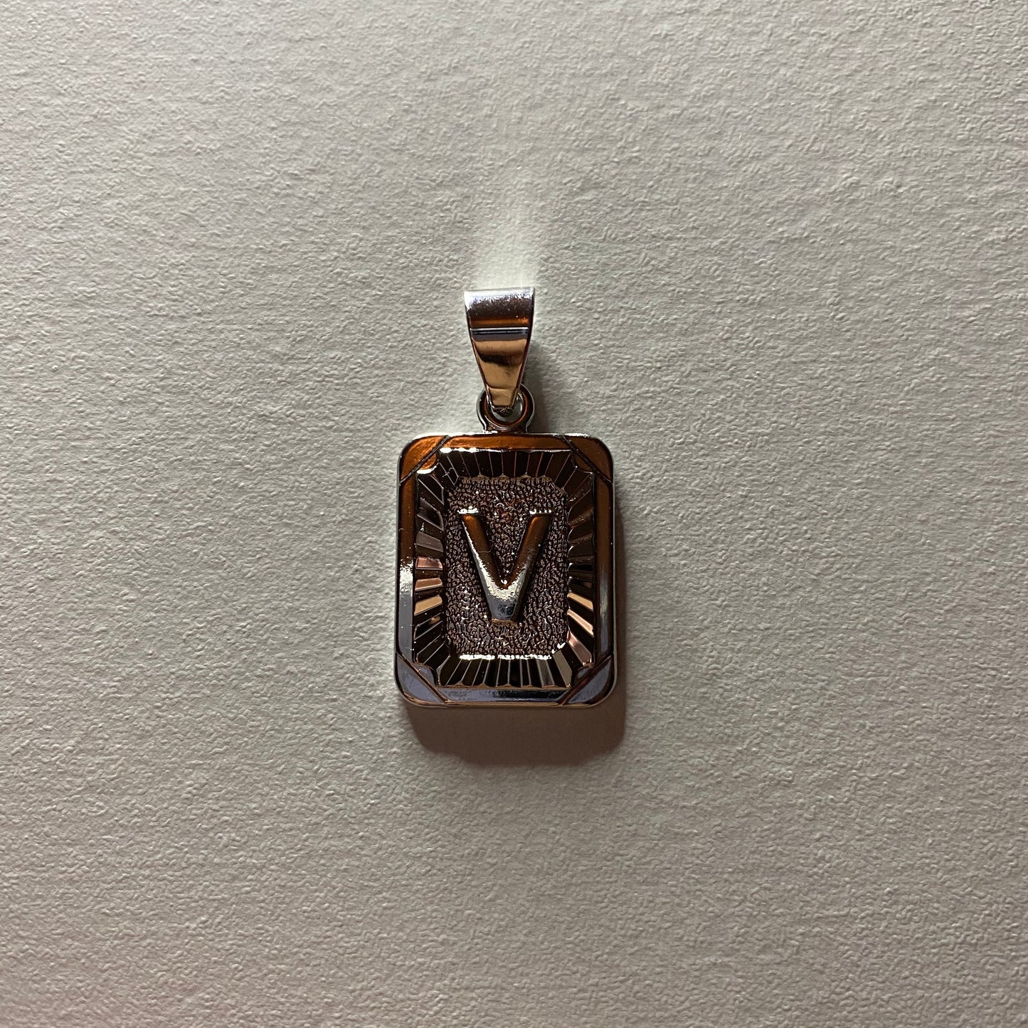 V Initial Necklace