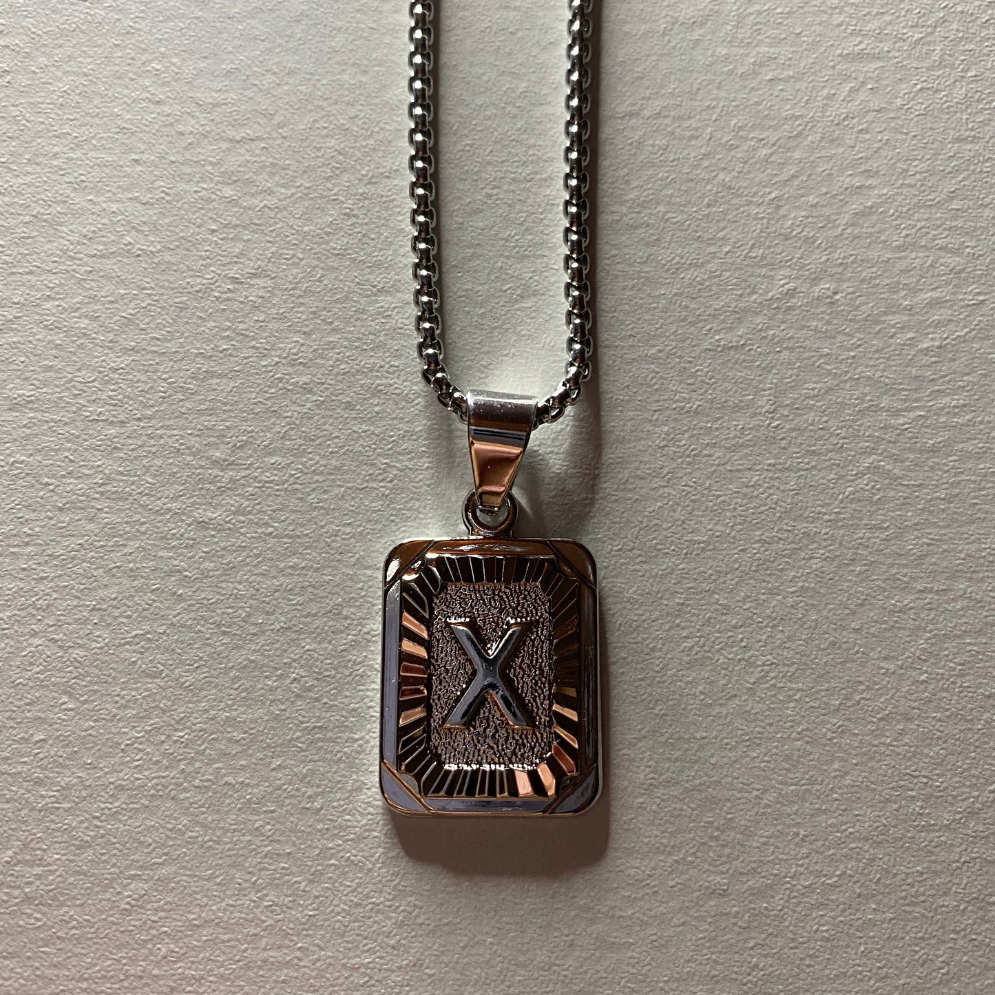 X Initial Necklace