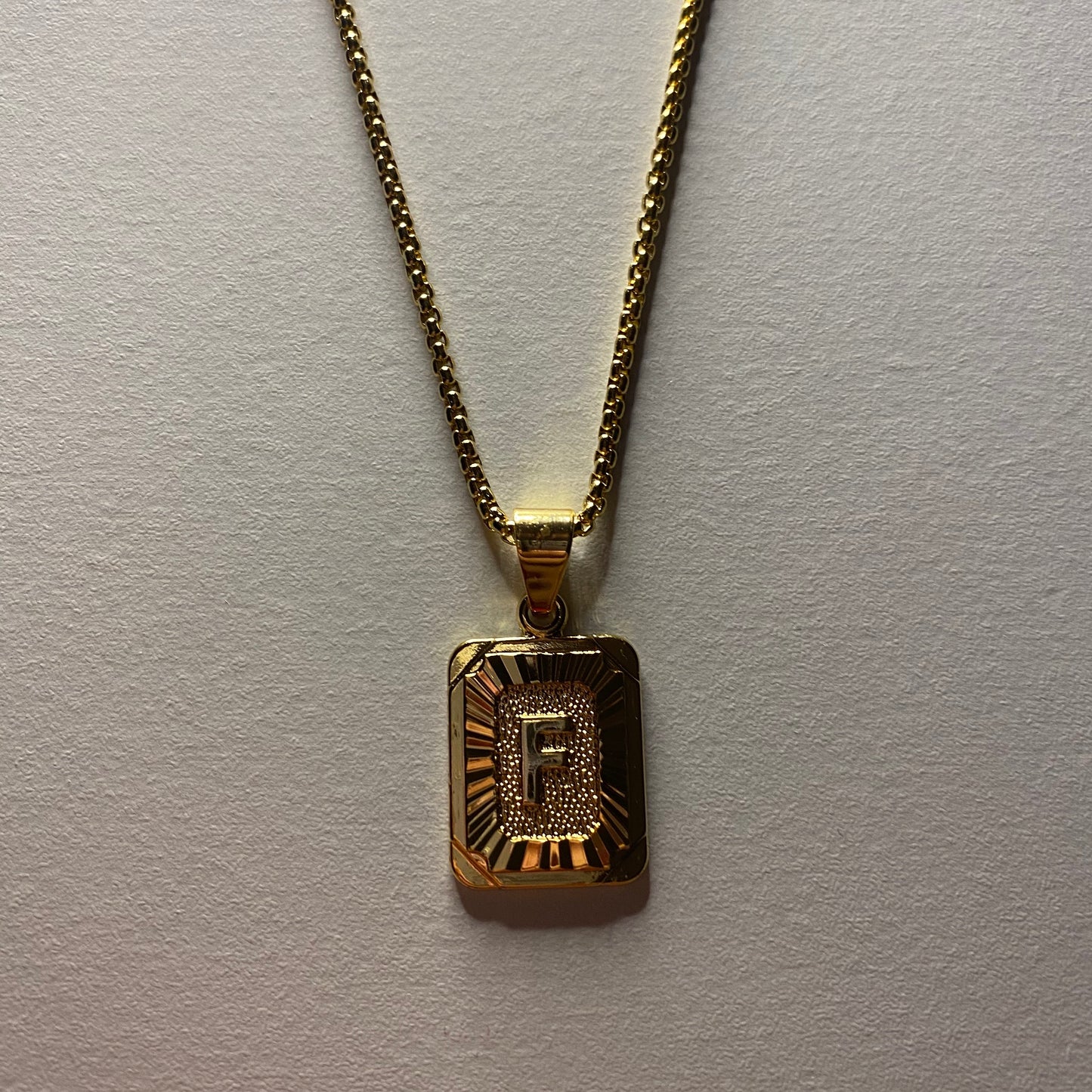 F Initial Necklace